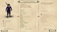 In-game stats and equipment