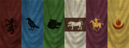 Banners of the faction leaders