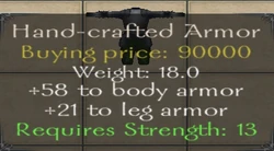 Hand-crafted Armor