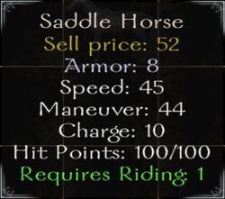Horse stats