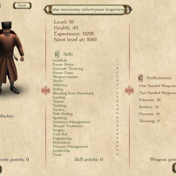 Tatar Mercenary Infantryman Experienced Mount Blade Wiki Fandom