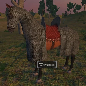 A Warhorse in classic Mount&Blade.