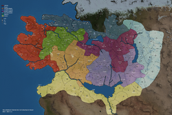 Mappa politica di Bannerlord Calradia