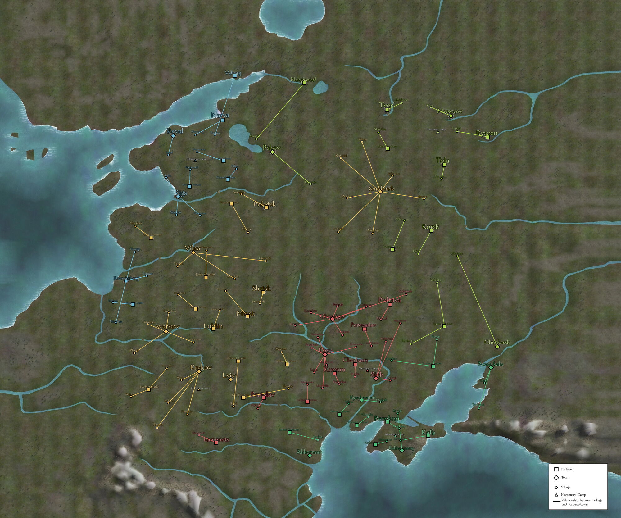 Mount And Blade Warband Map List Of Villages | Mount & Blade Wiki | Fandom