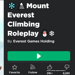 Mount Everest Climbing Roleplay Wiki Fandom - mount everest roblox script