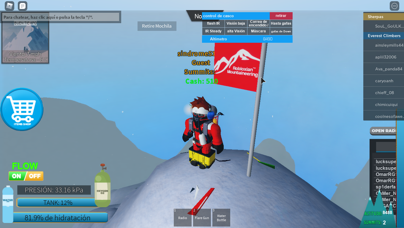 Summit Mount Everest Climbing Roleplay Wiki Fandom - roblox mount everest how to use rappel