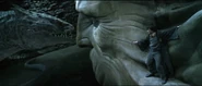 From the looks of it, the impending battle between Harry and the Basilisk is going to be a serious one.