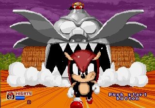 Mighty the Armadillo in Sonic the Hedgehog Sega Genesis Game