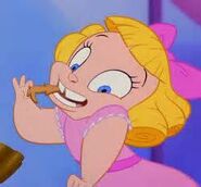 Darla feigning innocence