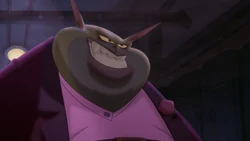Swackhammer's evil grin