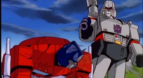 Transformers-The Movie (1986) Optimus Prime vs Megatron[HD