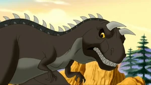 Horned Sharptooth with four fingers again