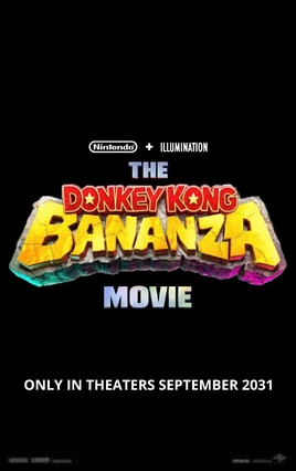 The Donkey Kong Bananza Movie teaser poster