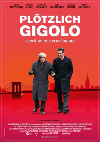 Plötzlich Gigolo - Deutsches Filmplakat