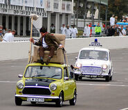 Mr-bean-mini-in-a-police-chase-goodwood-revival-2009