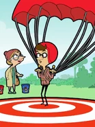 Declan with parachute.