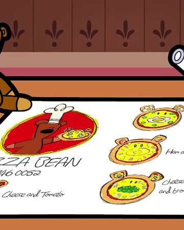mr bean teddy pizza
