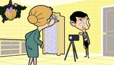 Bean and Irma filming a part of the movie in Julia's kitchen.