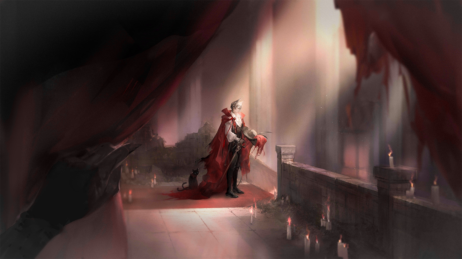 Adumbral and crimson. Arknights Phantom Crimson Solitaire. Кримсон дота 2. Arknights Witch King.