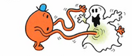 Mr. Tickle can't tickle a ghost!