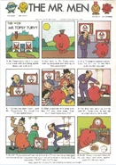 The Mr. Men comic, "Watching TV Down-Upside" is released in Playhour