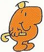 Mr. Topsy-Turvy from the back of the Mr. Men books circa 1994 - current