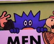 Mr. Sneeze incorrectly depicted with arms.