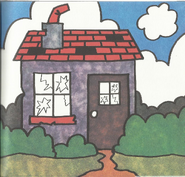 Mr. Mean's house at it appears in his story in its first state