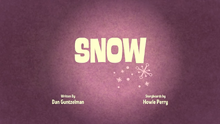 Snow Title Card