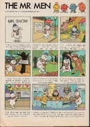 The Mr. Men comic "Mr. Snow Finds a Job" is released by Playhour