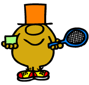 Playing tennis with a square ball! Isn't that silly?