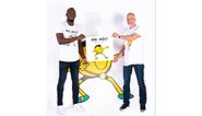 Adam Hargreaves with Usain Bolt
