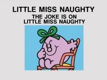 The joke is on little miss naughty
