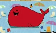 Mr. Noisy transformed into a whale