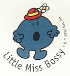Little Miss Bossy sticker