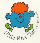 Little Miss Star sticker