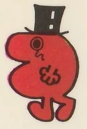 Mr. Uppity (or Snooty) as he appears on the back of the books circa 1971 to 1993