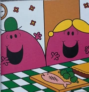 Little Miss Chatterbox with her brother, Mr. Chatterbox