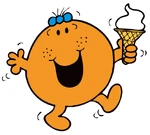 Little Miss Fun has ice cream