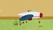 Fruit Pineapple Plane Scene (126)