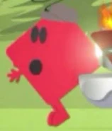 Mr. Strong looks like a diamond with a gray cap in imaginationland