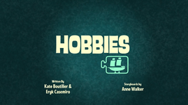 Hobbies Title Card