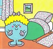 "Her things even match her bed, bedroom curtains. and many other things."