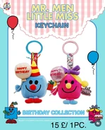 Codec.Creation released plush keychains of Mr. Birthday and Little Miss Birthday