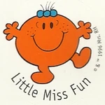 Little Miss Fun on a sticker