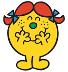 Little Miss Trouble chuckling