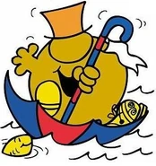 Mr. Silly's silly umbrella boat