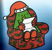 Mr. Christmas reads a letter