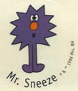 Mr. Sneeze sticker