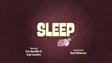 Sleep Title Card